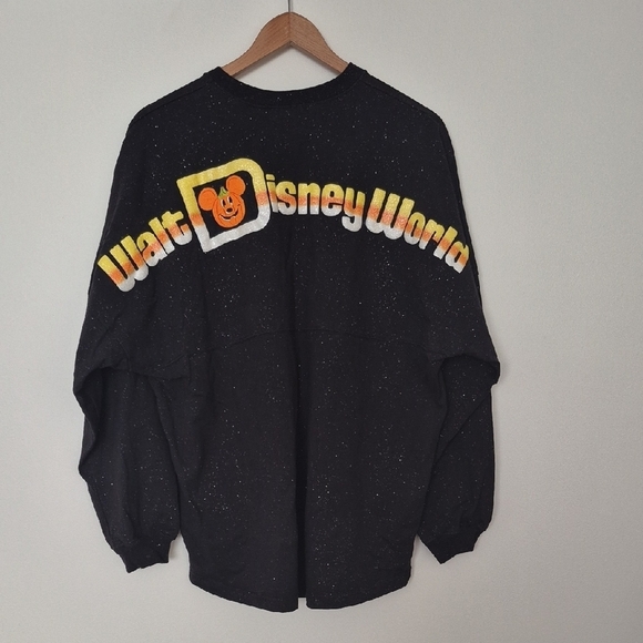 Disney Tops - Walt Disney World Black Halloween Candy Corn Spirit Jersey Glitter Sweatshirt